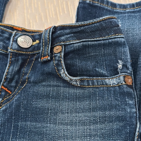TRUE RELIGION Girls’ Julie Straight Leg Jeans, size 7 - Picture 10 of 16